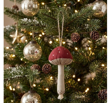 Czerwony Muchomor Kropki - Dekoracja Bożonarodzeniowa - Mushroom Ornament Red - Maileg