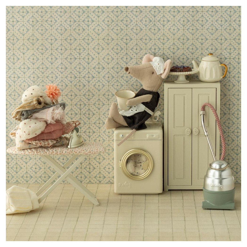 PROMOCJA Kremowa Drewniana Szafa do Domku Myszek - Closet Mouse Cream - Maileg