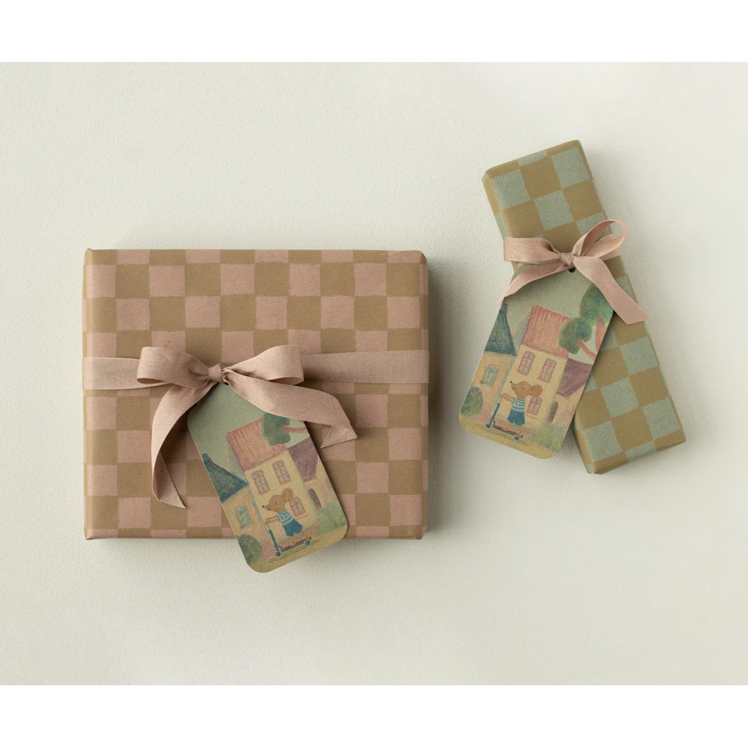 WYPRZEDAŻ Etykiety Prezentowe Myszka 12 szt - Gift Tags Mouse - Maileg