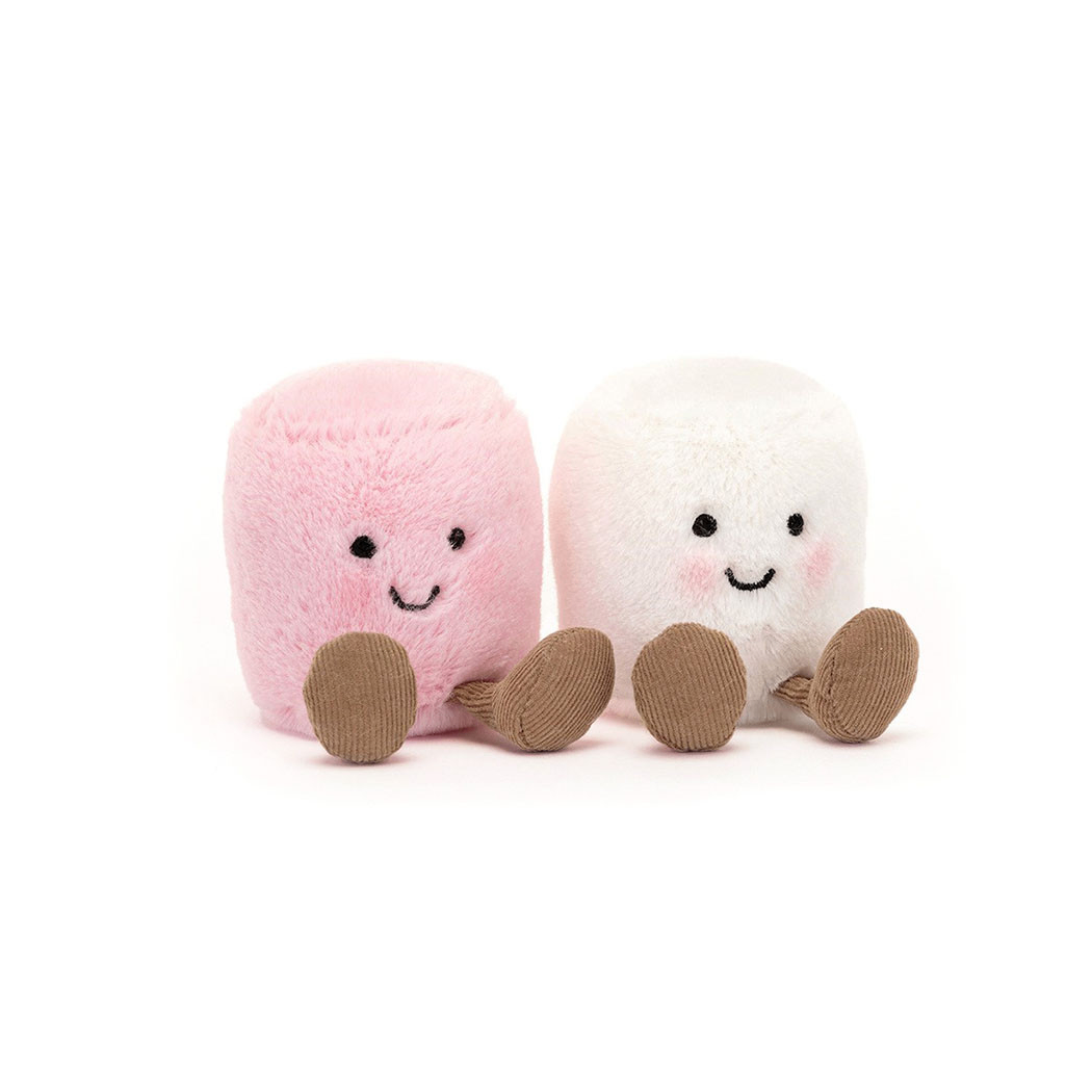 Para Pianek - Wesołe Pianki Marshmallows - 9 cm - Pluszowa Maskotka - JellyCat