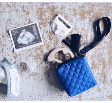 Mini torebka - etui na smoczki, gryzaki i drobiazgi - blue/niebieski - LullaLove