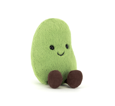 Soyella - Wesoła Zielona Fasola Edamame 12 cm - Pluszowe Fasolka - Maskotka Przytulanka - JellyCat