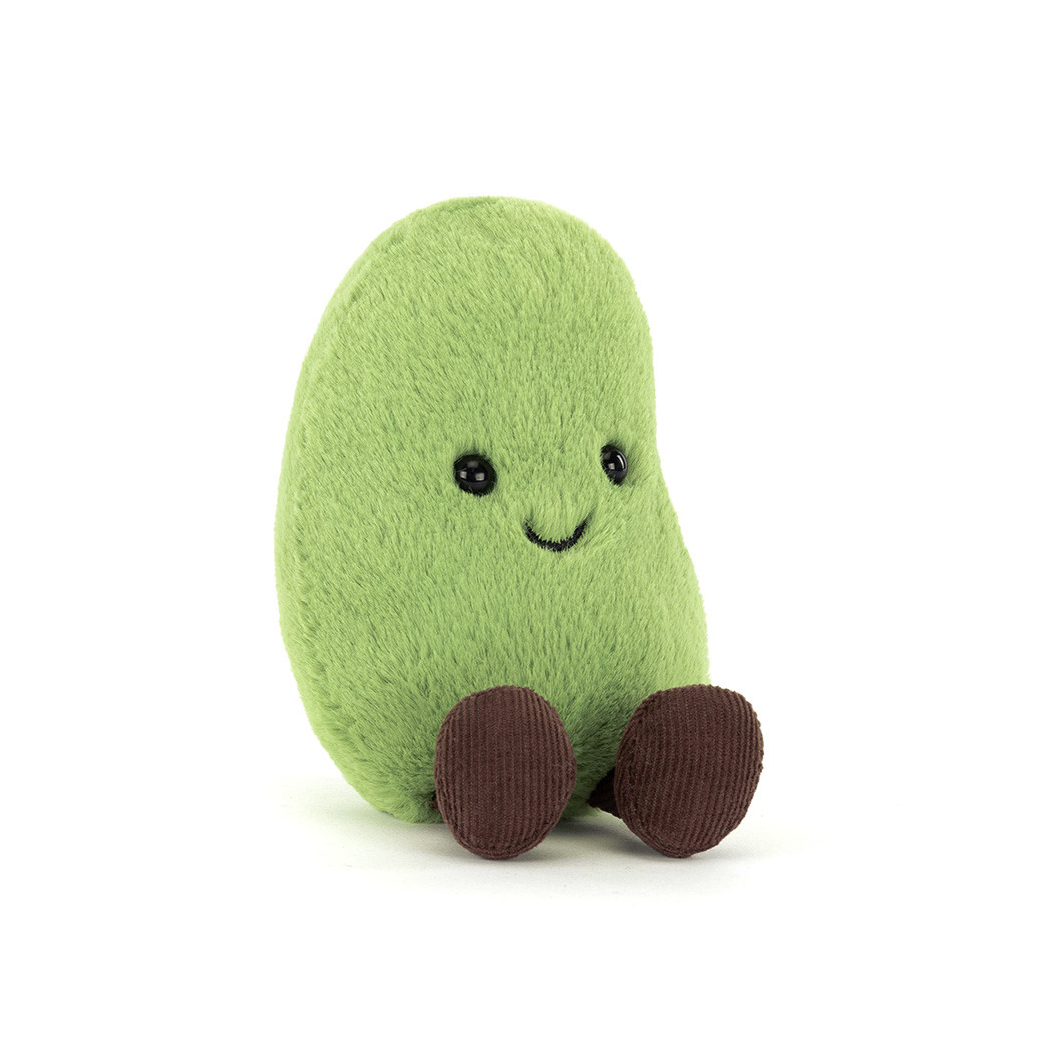 Soyella - Wesoła Zielona Fasola Edamame 12 cm - Pluszowe Fasolka - Maskotka Przytulanka - JellyCat