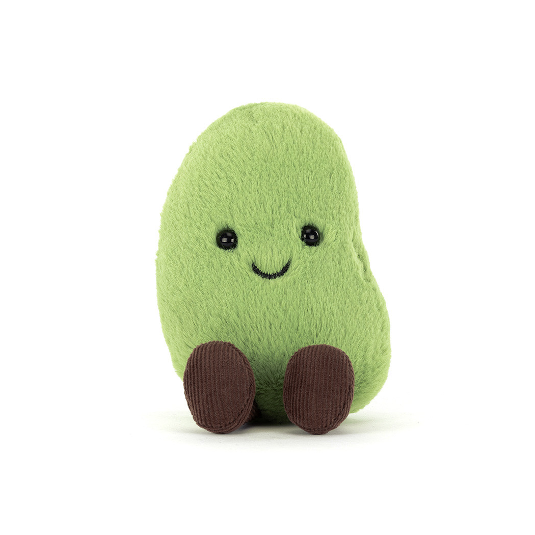 Soyella - Wesoła Zielona Fasola Edamame 12 cm - Pluszowe Fasolka - Maskotka Przytulanka - JellyCat