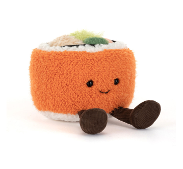 Codhi California Roll Wesołe Sushi 9 cm - Pluszowe - Maskotka Przytulanka - JellyCat