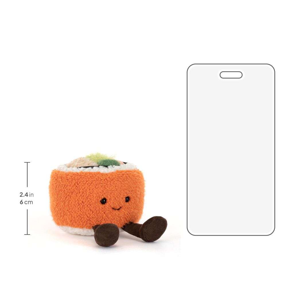 Codhi California Roll Wesołe Sushi 9 cm - Pluszowe - Maskotka Przytulanka - JellyCat