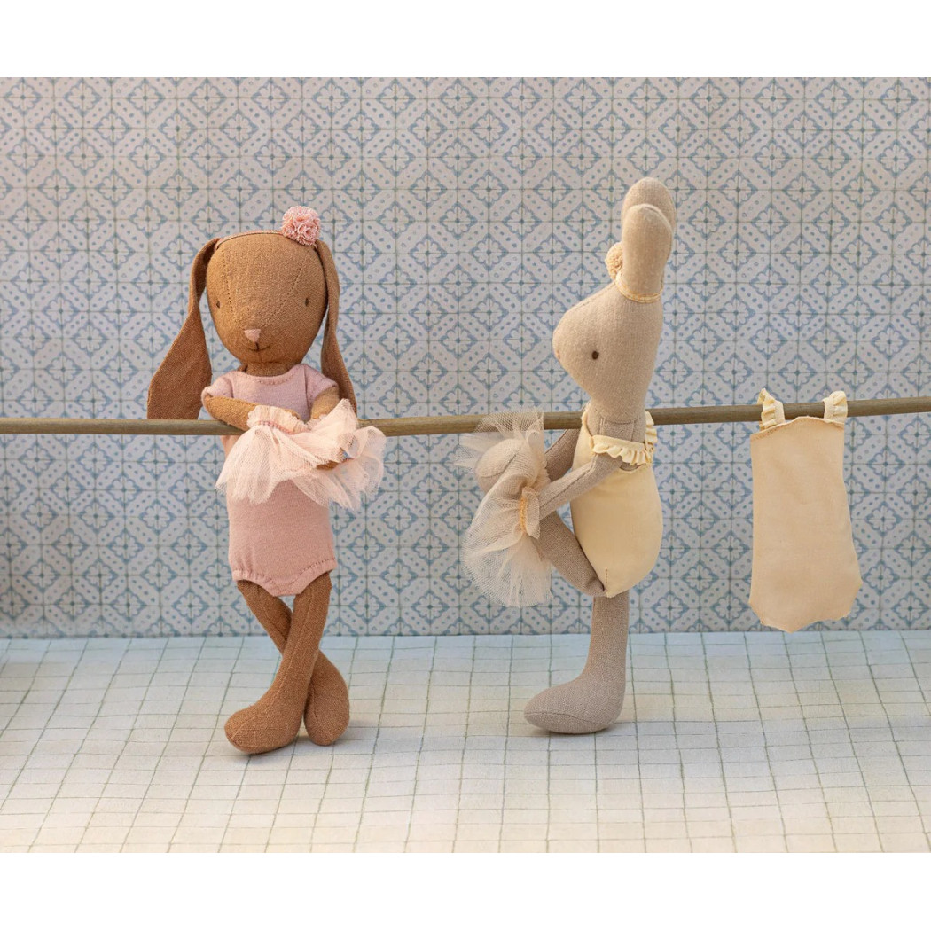 Czekoladowy Króliczek w Różowym Stroju Baletnicy 21 cm - Rabbit size 1 - Maileg