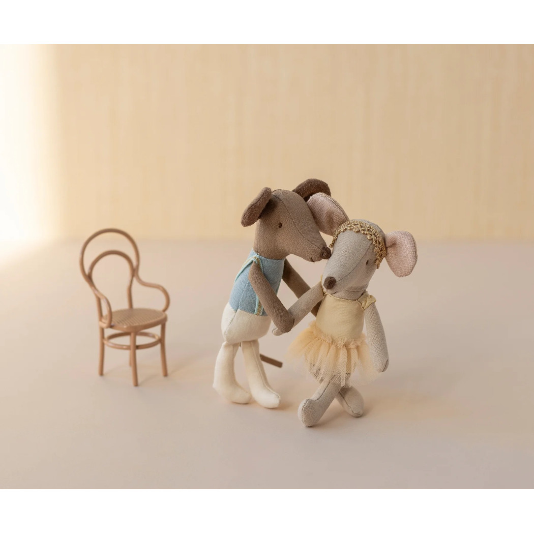 Myszka Tancerz Baletu - Starszy Brat ze Stojakiem - Ballerina Mouse - Big Brother - Maileg