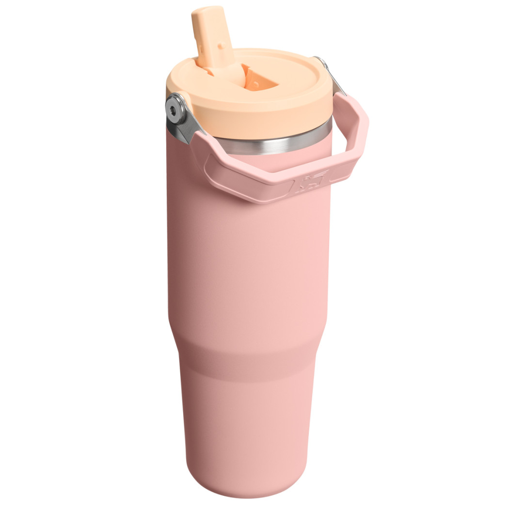 Peach Rose 0.89L - Kubek Termiczny z Ustnikiem - IceFlow Flip Straw Tumbler - Stanley