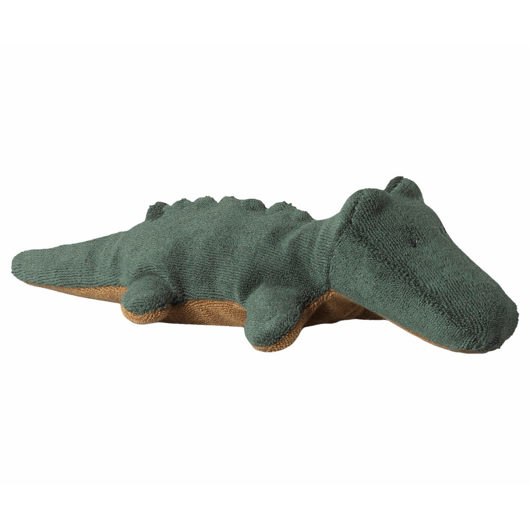 Mini Krokodyl - Leśna Zieleń - 26 cm - Pluszowy Aligator Maskotka Przytulanka Bawełniana - Safari Friends - Maileg