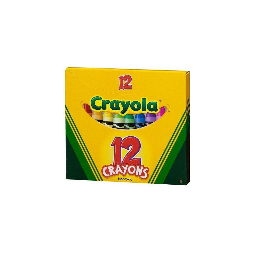 Kredki Świecowe - 12 Kolorów - Nietoksyczne - Wyprodukowane w USA - Crayola