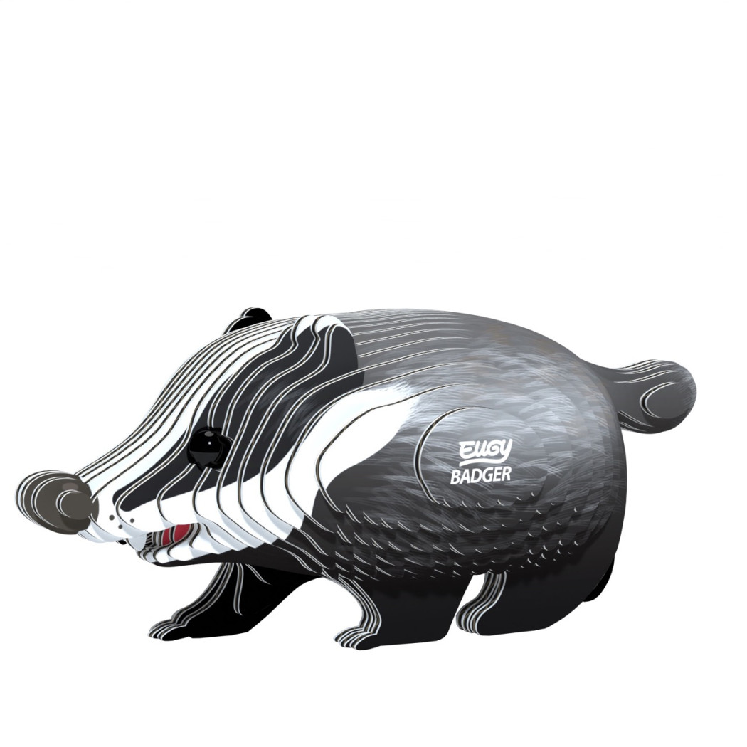 Borsuk - Eko Układanka 3D - Leśne Zwierzęta - Badger - Eugy