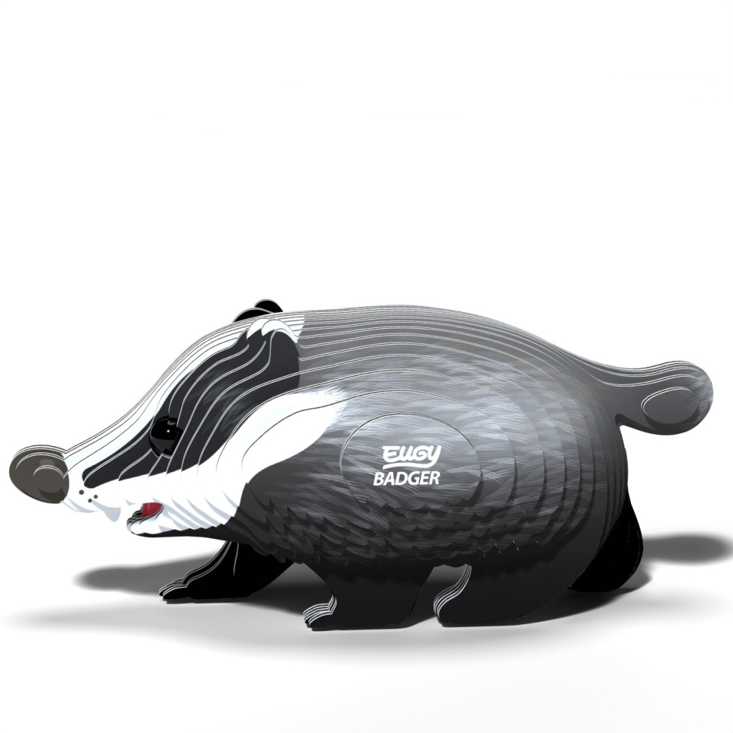 Borsuk - Eko Układanka 3D - Leśne Zwierzęta - Badger - Eugy