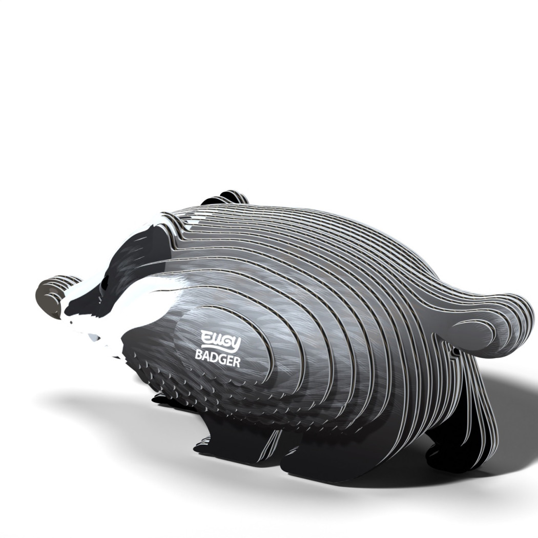Borsuk - Eko Układanka 3D - Leśne Zwierzęta - Badger - Eugy