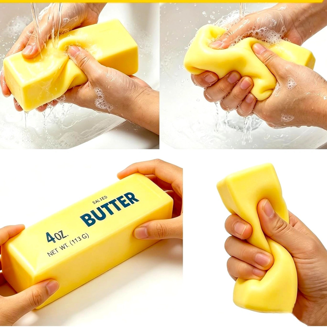Gniotek Masło - Squishy Butter - Antystresowa Miękka Zabawka Sensoryczna Relaksacyjna