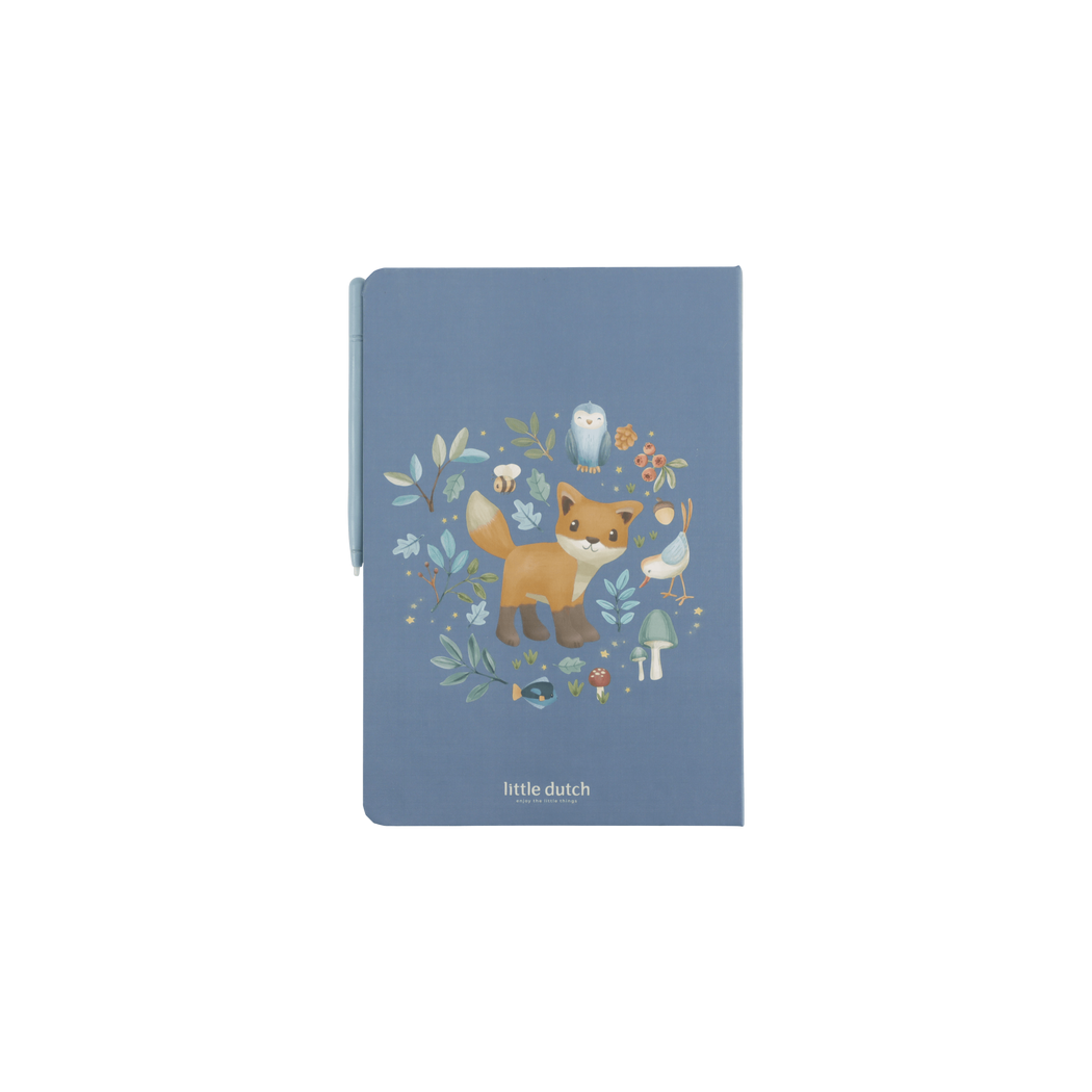 Niebieski Tablet Graficzny do Rysowania - 30 kart - Rysunkowy dla Dzieci - Little Dutch