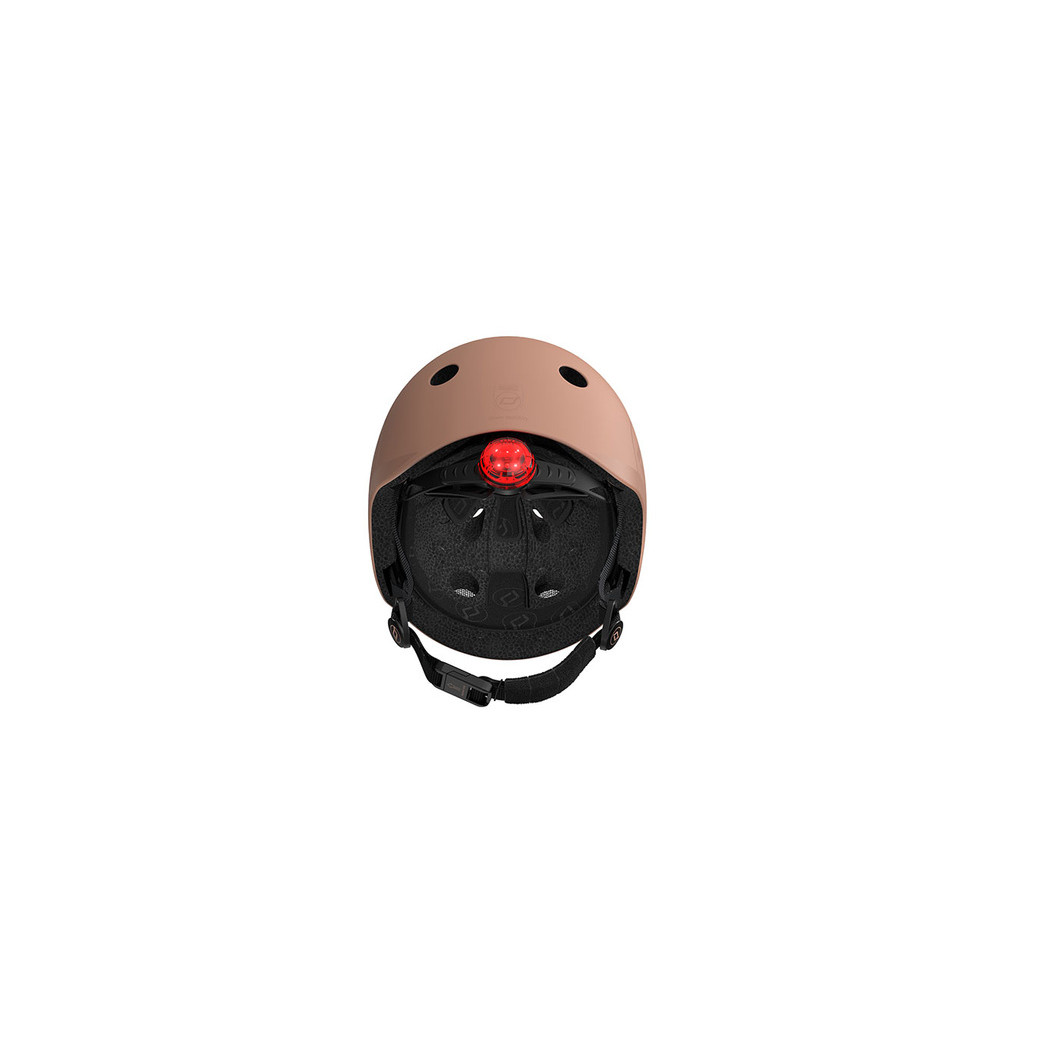 Mocha S-M - Ultralekki Regulowany Kask Dla Dzieci 3+ - Tylna Lampka LED - Scootandride