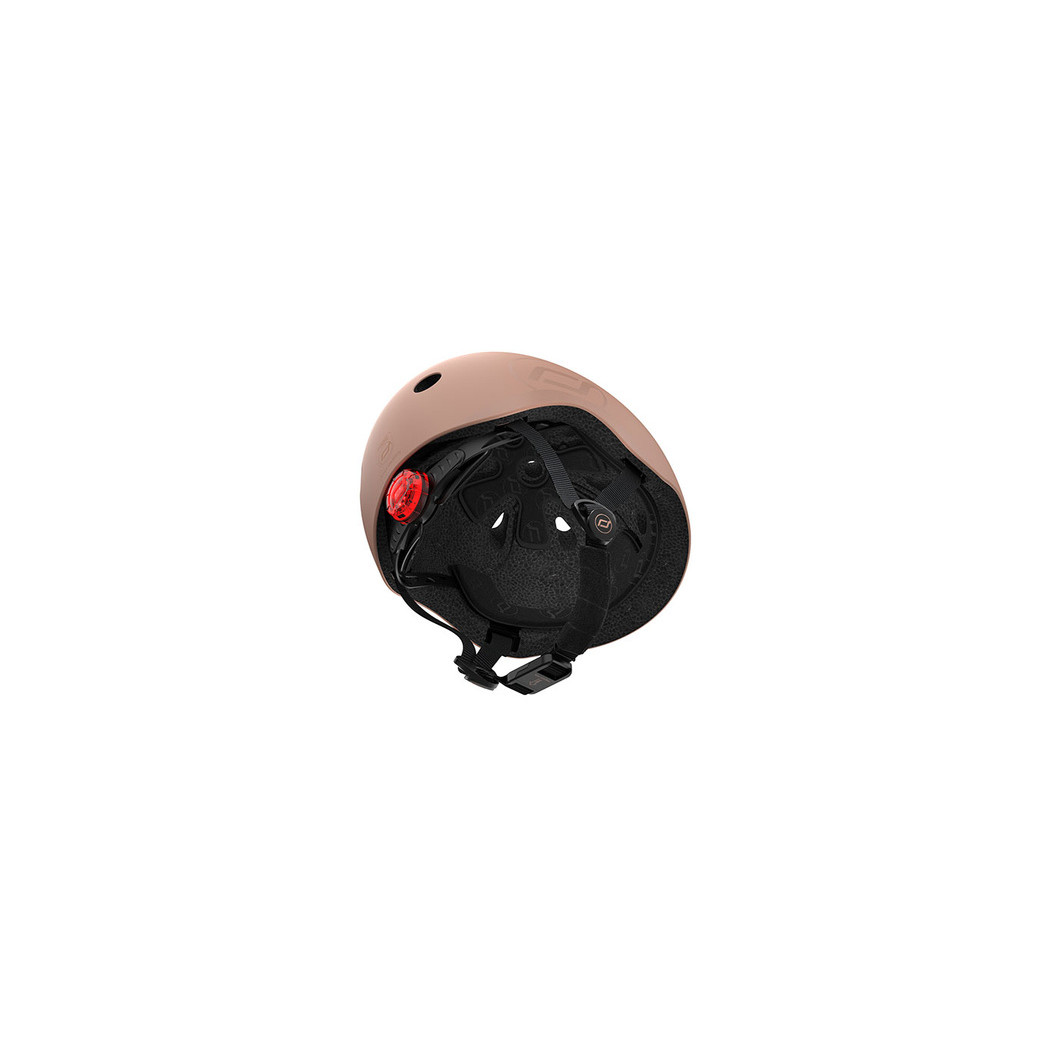 Mocha S-M - Ultralekki Regulowany Kask Dla Dzieci 3+ - Tylna Lampka LED - Scootandride
