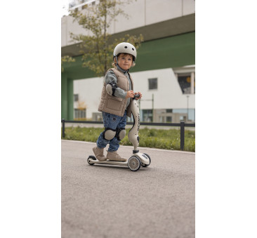 Ash XXS - Nakolanniki i Nałokietniki - Szare - Ochraniacze dla Dzieci - Scootandride