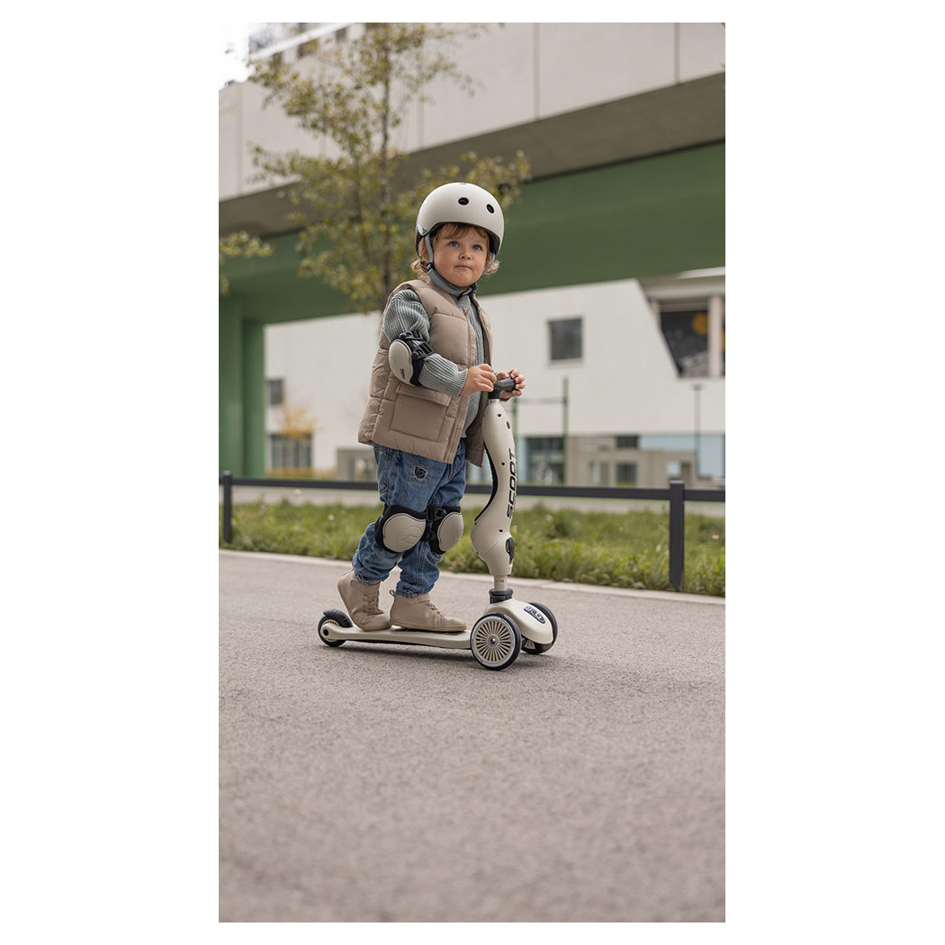 Ash XXS - Nakolanniki i Nałokietniki - Szare - Ochraniacze dla Dzieci - Scootandride
