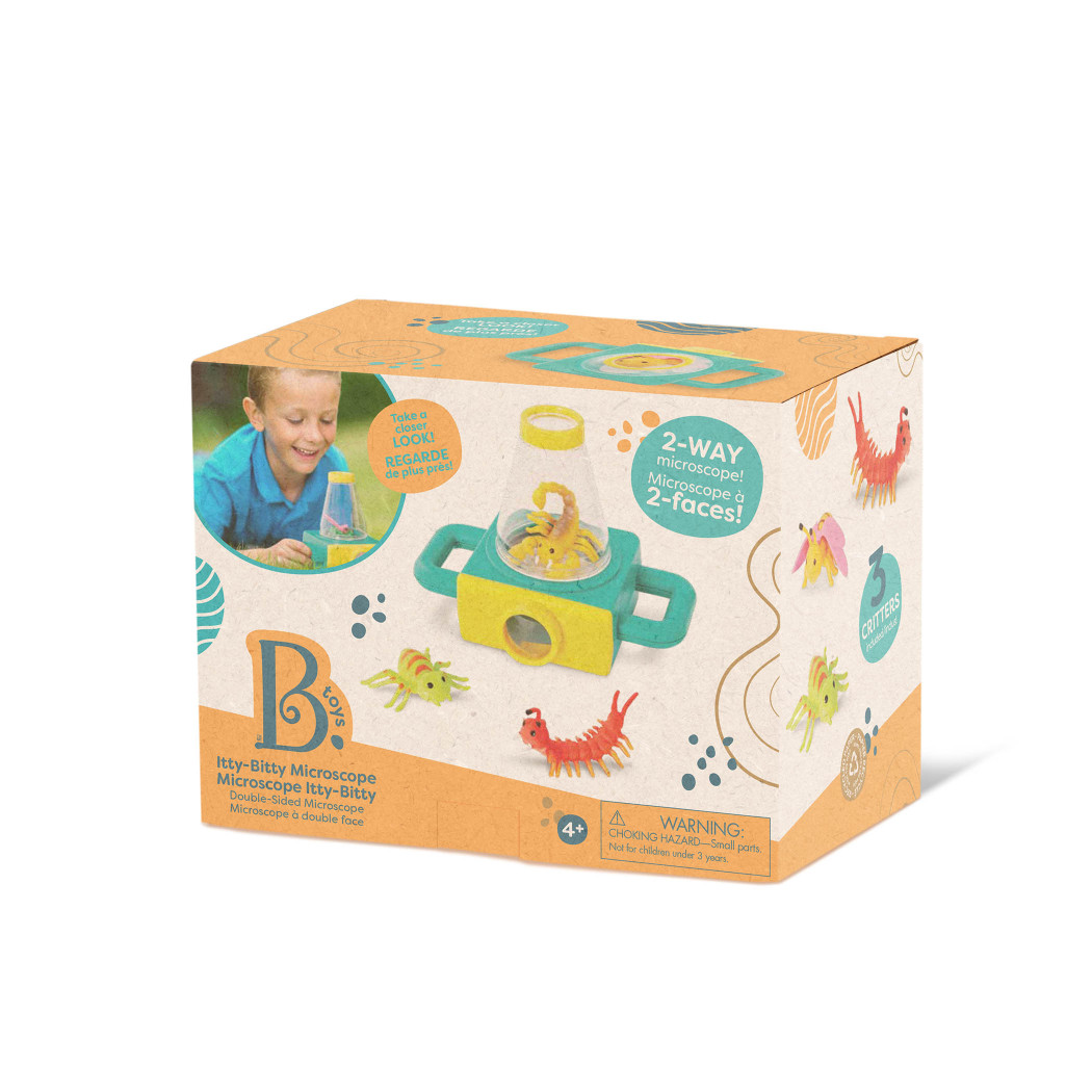 Itty-Bitty - Dwustronny Mikroskop Dziecięcy z Owadami - Btoys
