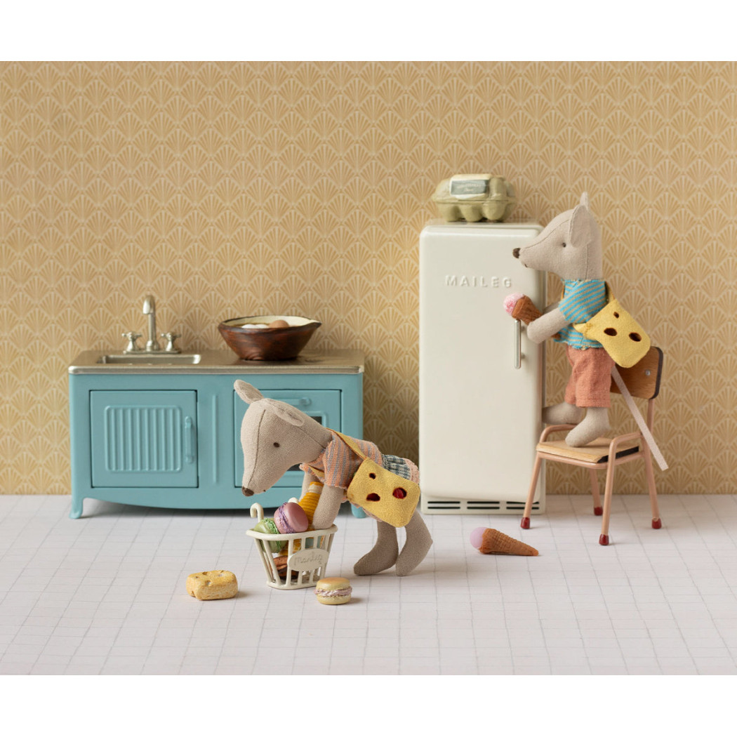 PROMOCJA Myszka Młodszy Brat z Torbą - Little Brother Mouse with Bag - Maileg
