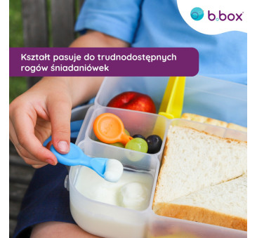 Mini Łyżeczki do Lunchboxa - 3 szt - Łyżeczki Łopatki z Dużym Uchwytem - B.BOX