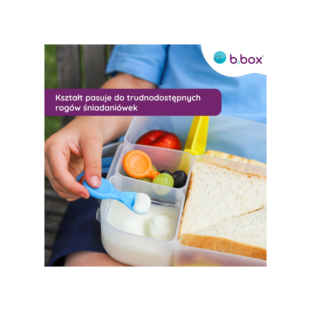 Mini Łyżeczki do Lunchboxa - 3 szt - Łyżeczki Łopatki z Dużym Uchwytem - B.BOX