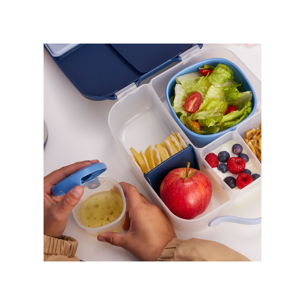 Ocean - 3 Pojemniki na Przekąski ze Szczelną Pokrywką - Pasują do Lunchboxa - Pudełka - B.BOX