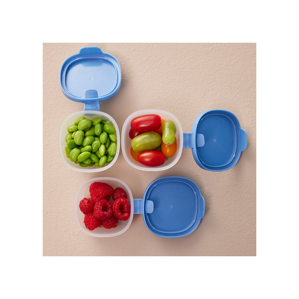 Ocean - 3 Pojemniki na Przekąski ze Szczelną Pokrywką - Pasują do Lunchboxa - Pudełka - B.BOX