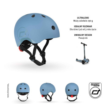 Steel - Kask Dla Dzieci 3+ - Scoot&Ride