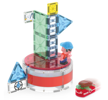 Lighthouse Rescue - Latarnia Morska - Klocki Magnetyczne 26 elementów z Figurką - Magna-Tiles