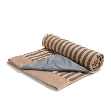 Stripes Brown - XL 145x170 cm - Koc Piknikowy z Kieszonką -  Mata Do Zabawy -  La Millou
