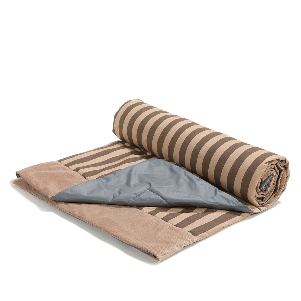 Stripes Brown - XL 145x170 cm - Koc Piknikowy z Kieszonką -  Mata Do Zabawy -  La Millou