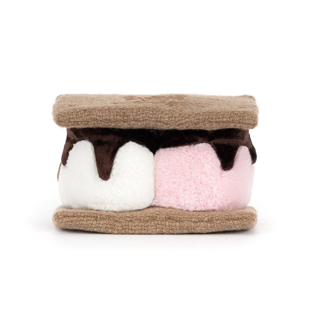 S'mores - Para Pianek w Kanapce z Krakersów - Pianki Marshmallows - 12 cm - Pluszowa Maskotka - JellyCat