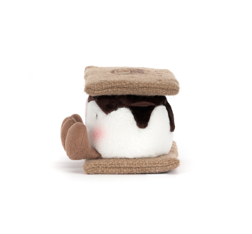 S'mores - Para Pianek w Kanapce z Krakersów - Pianki Marshmallows - 12 cm - Pluszowa Maskotka - JellyCat