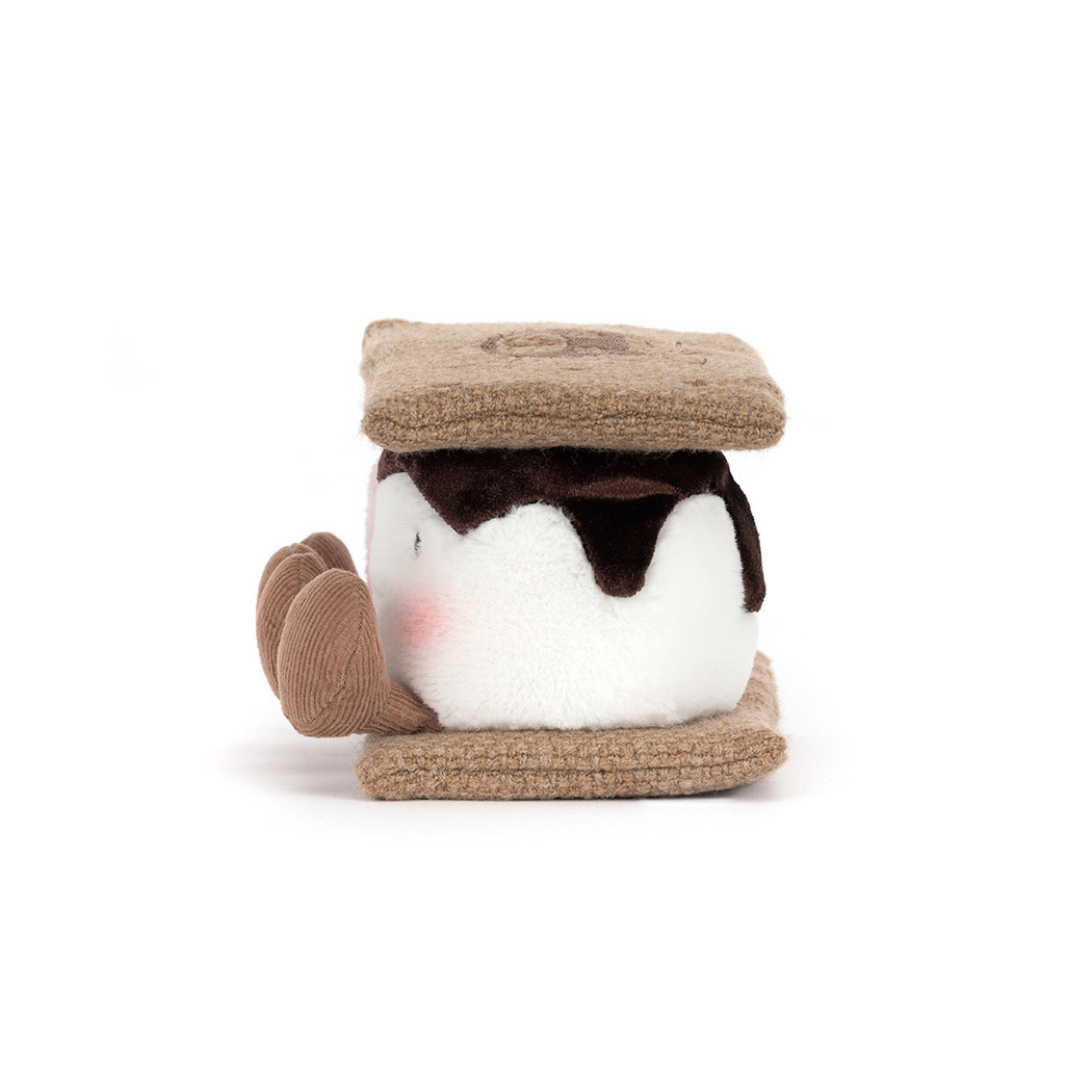 S'mores - Para Pianek w Kanapce z Krakersów - Pianki Marshmallows - 12 cm - Pluszowa Maskotka - JellyCat