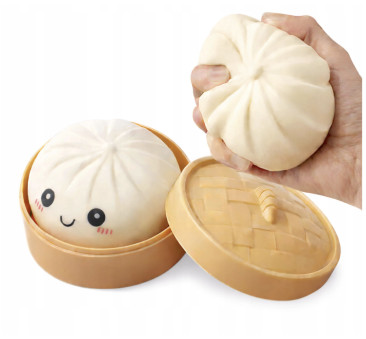 Gniotek Pierożek - Squishy Dumpling - Antystresowa Miękka Zabawka Sensoryczna Relaksacyjna