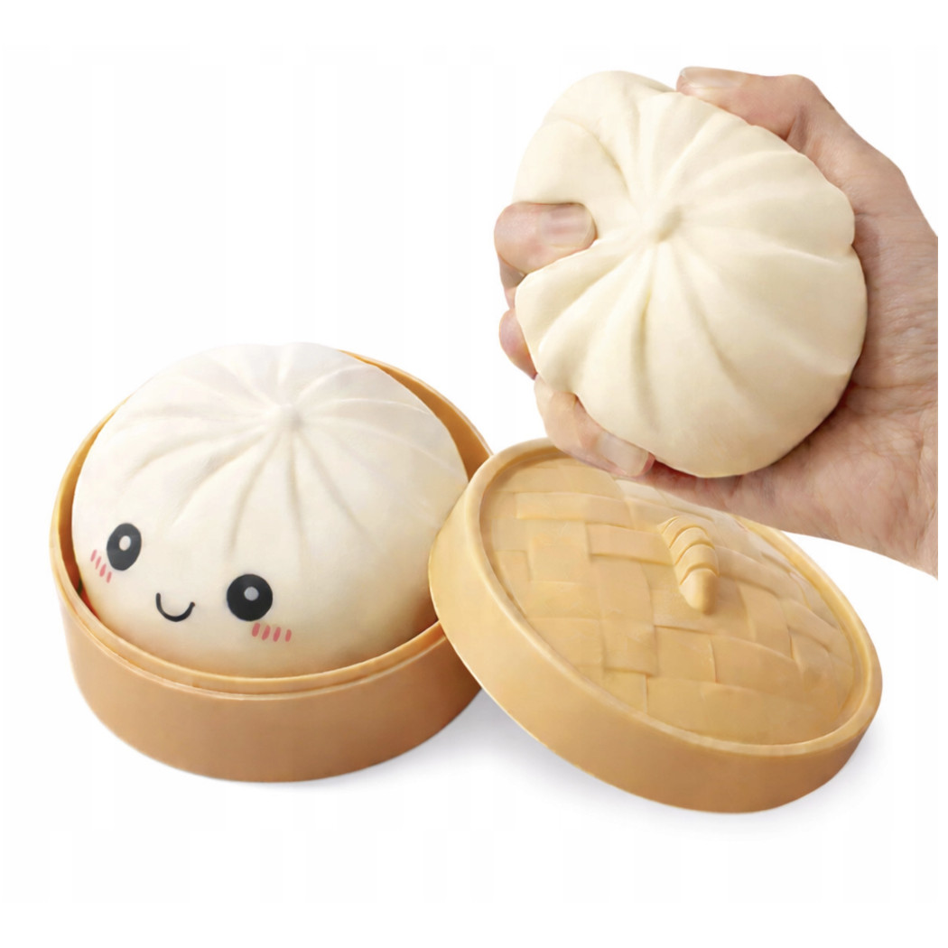 Gniotek Pierożek - Squishy Dumpling - Antystresowa Miękka Zabawka Sensoryczna Relaksacyjna