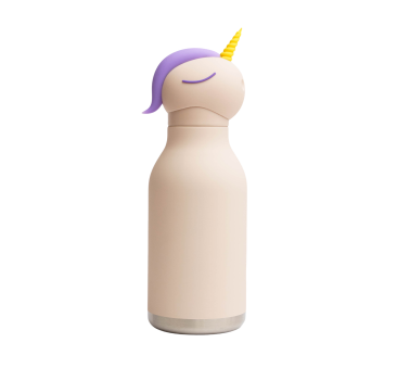Jednorożec Sparkle - Butelka Termiczna 460 ml ze Słomką - Bestie Bottle - Asobu