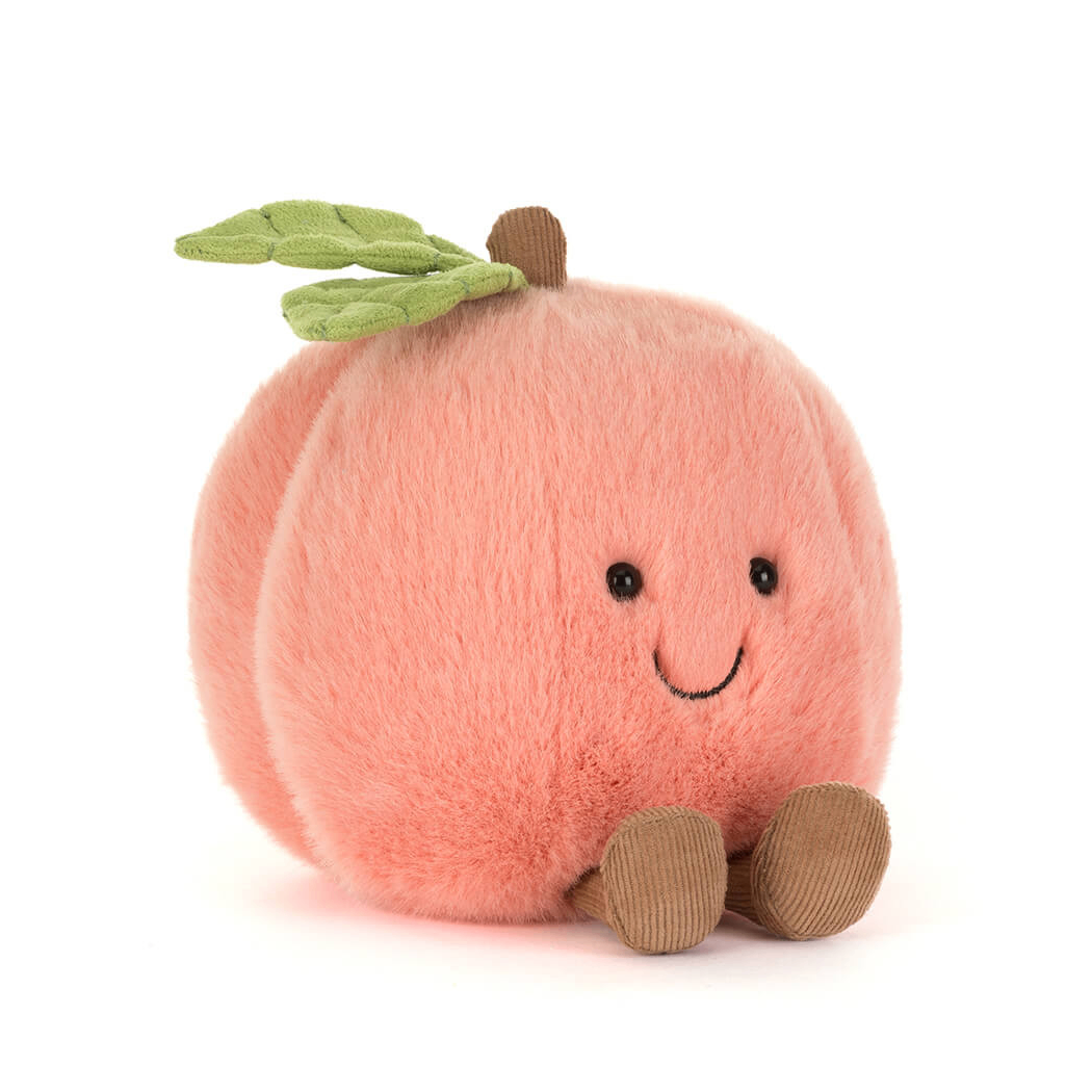 Brzoskwinka z Listkiem - Pluszowa Brzoskwinia 14 cm - Maskotka Przytulanka - JellyCat