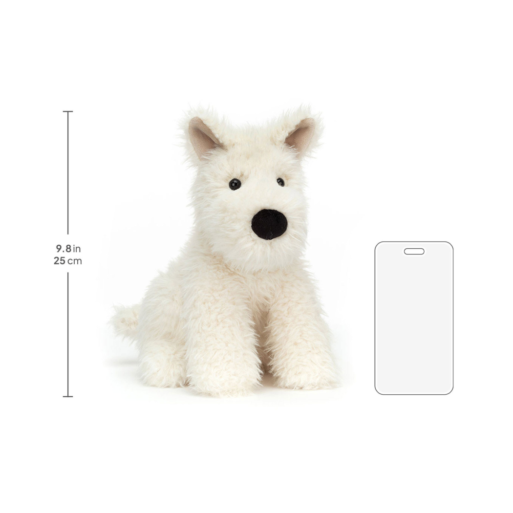 Munro - Terrier Szczeniaczek - Kremowy 25 cm - Maskotka Przytulanka Pies - JellyCat