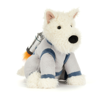 Munro Astronauta - Terrier Szczeniaczek w Kosmicznym Kombinezonie - 23 cm - Maskotka Przytulanka Pies - JellyCat