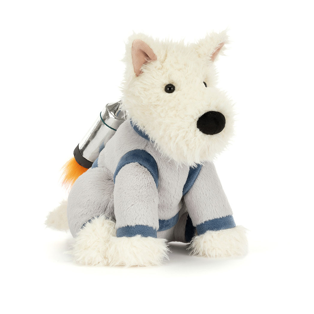 Munro Astronauta - Terrier Szczeniaczek w Kosmicznym Kombinezonie - 23 cm - Maskotka Przytulanka Pies - JellyCat