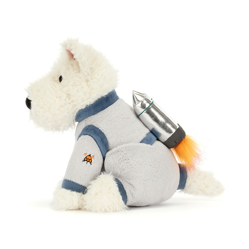 Munro Astronauta - Terrier Szczeniaczek w Kosmicznym Kombinezonie - 23 cm - Maskotka Przytulanka Pies - JellyCat