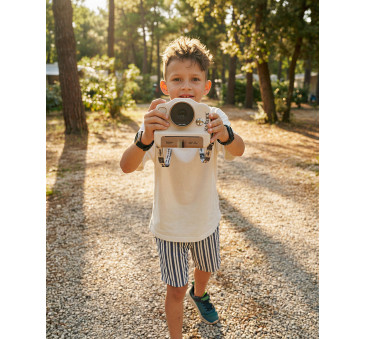 KidSnap Beige - Aparat Fotograficzny z Wydrukiem Natychmiastowym dla Dzieci - Kidinex