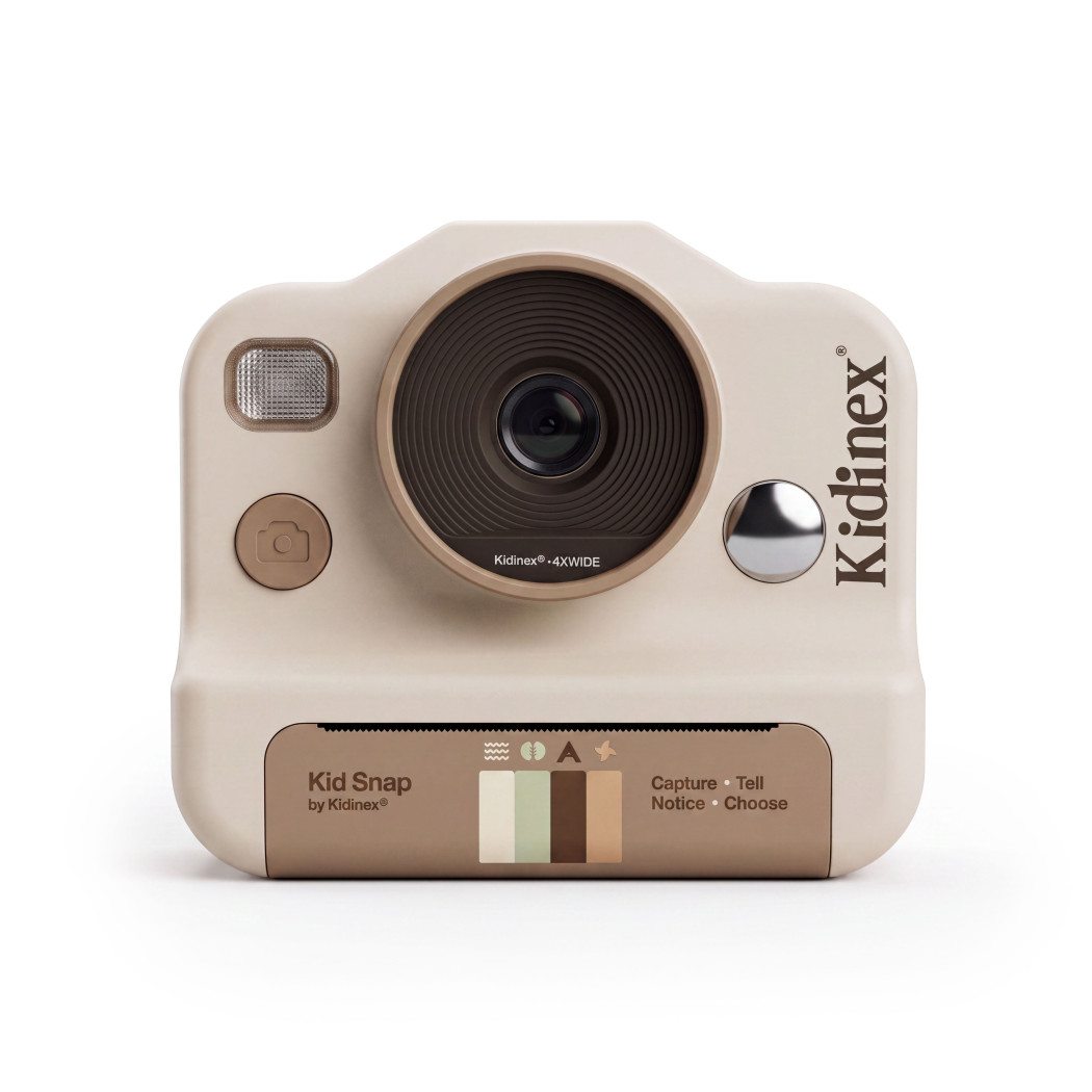 KidSnap Beige - Aparat Fotograficzny z Wydrukiem Natychmiastowym dla Dzieci - Kidinex