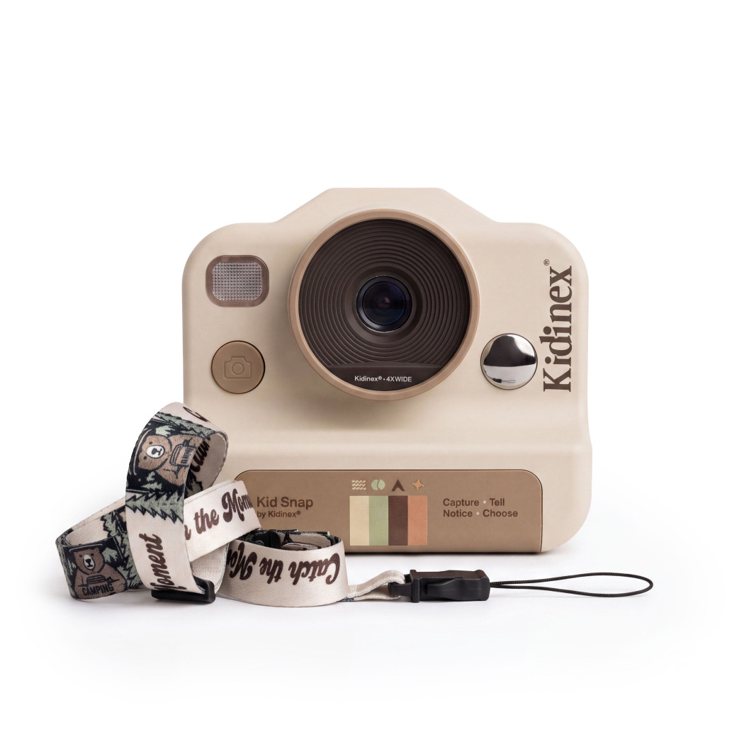 KidSnap Beige - Aparat Fotograficzny z Wydrukiem Natychmiastowym dla Dzieci - Kidinex
