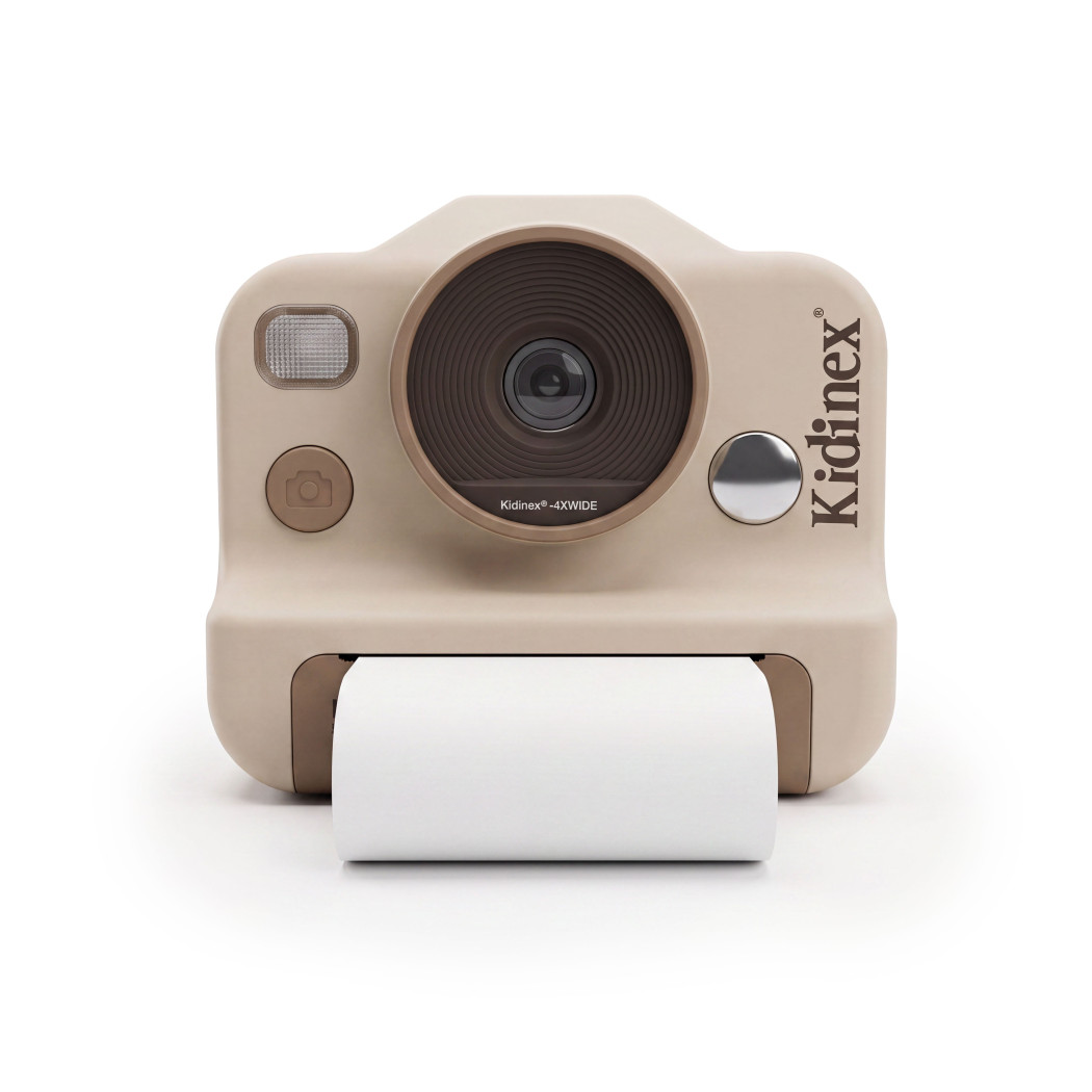 KidSnap Beige - Aparat Fotograficzny z Wydrukiem Natychmiastowym dla Dzieci - Kidinex