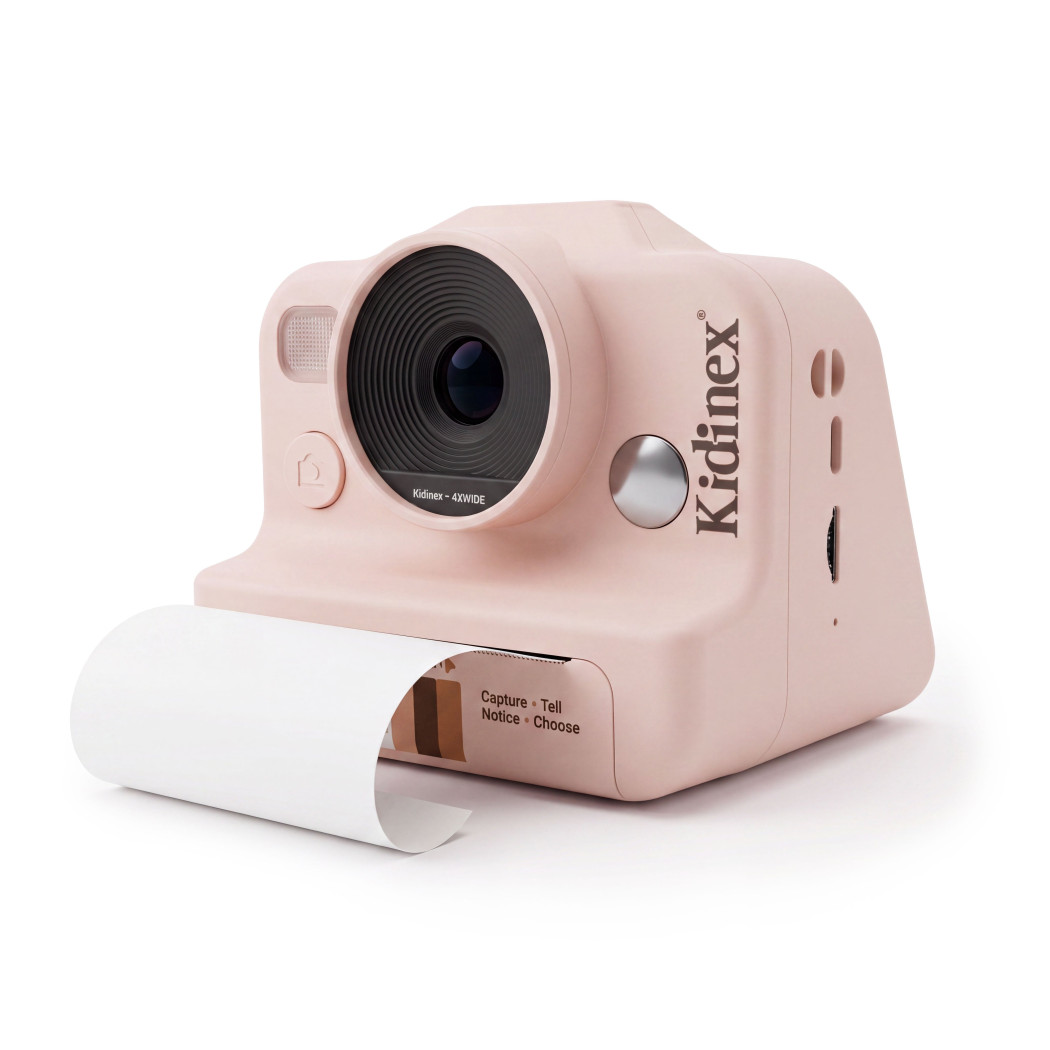 KidSnap Pink - Aparat Fotograficzny z Wydrukiem Natychmiastowym dla Dzieci - Kidinex